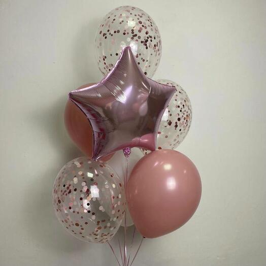 Set of balls "Gentle asterisk"