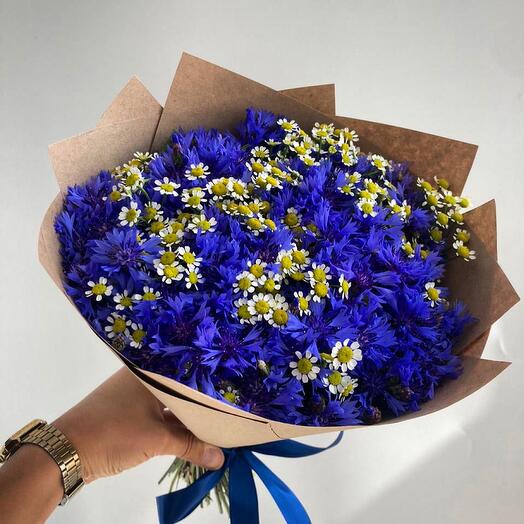 Bouquet of Cornflowers with camila Field cornflowers (last of the season)