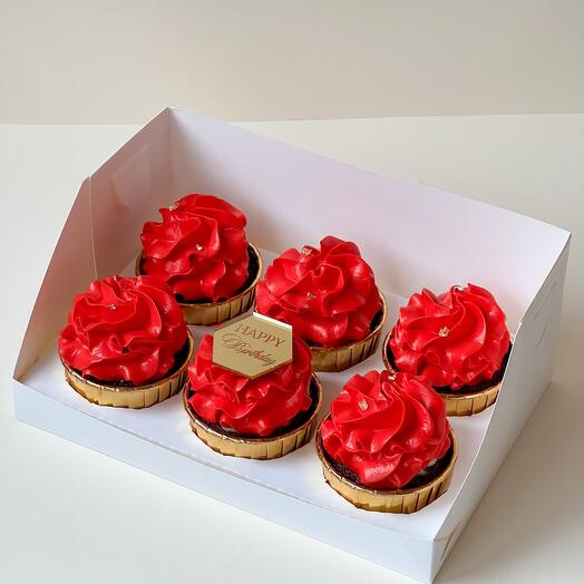 Капкейки Happy Birthday 6 шт