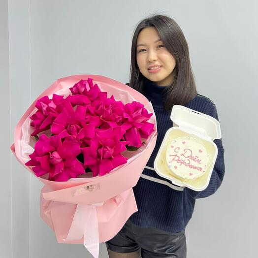 Букет+бенто-тортик