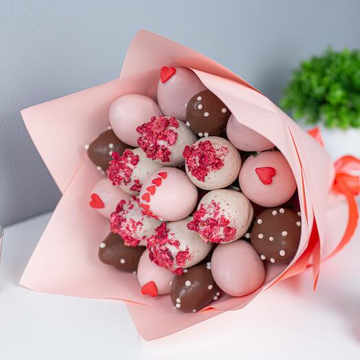 Букет из клубники в шоколаде "Эйфория"