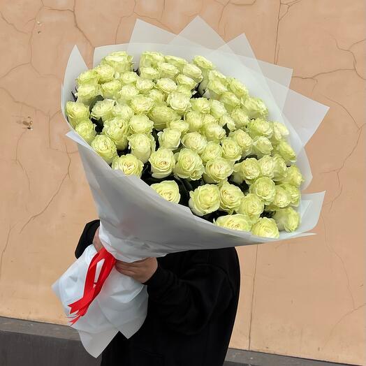 Эквадорская Роза в белой упаковке