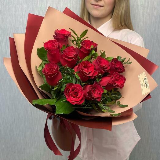 Монобукет из 11 роз