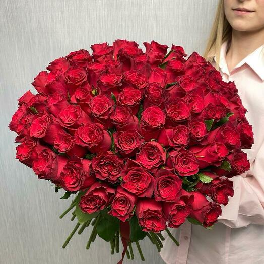Букет из 51 розы 40 см