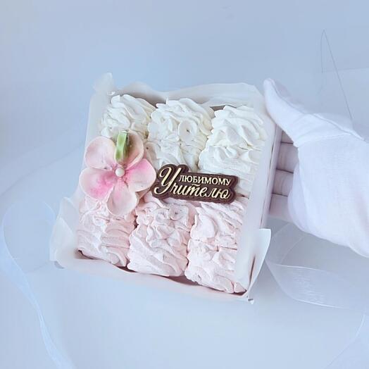 Любимому учителю зефир и шоколад