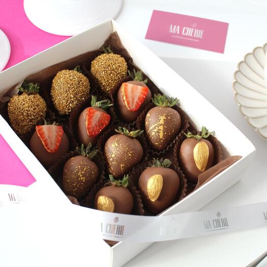 Клубника в шоколаде, набор  «Золото пустыни» 12-16 ягод