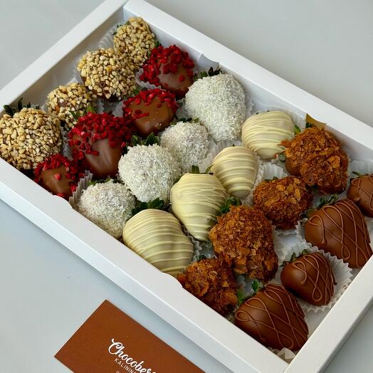 Набор из 24 клубник в бельгийском шоколаде 💋