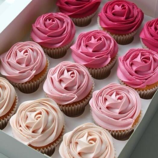 PP cupcakes without sugar and gluten (12 pieces in a set)