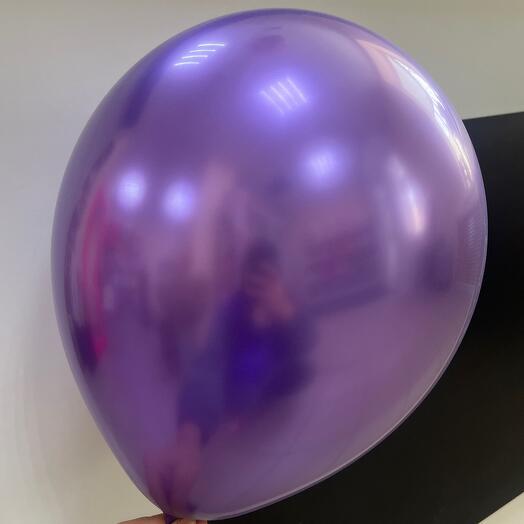 Шар хромированный с гелием 💜