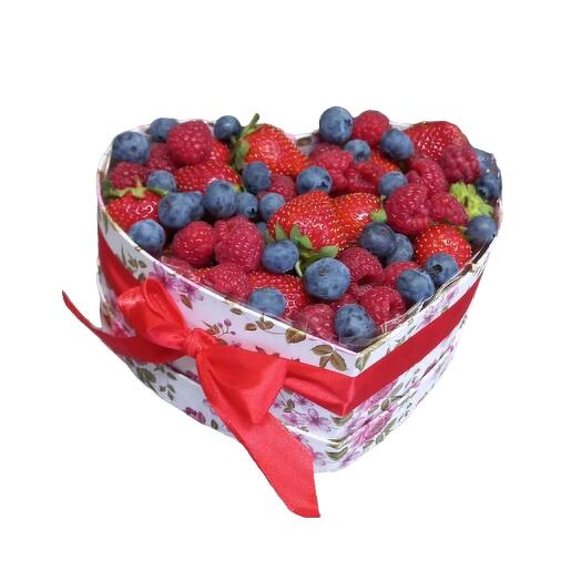 Red Heart with berries