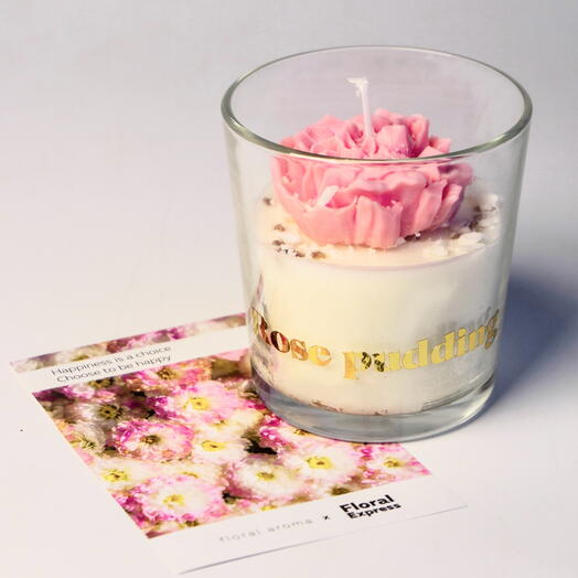 Ароматическая свеча «rose pudding»