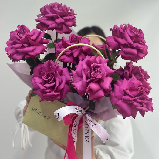 Сумочка из голландских роз😍