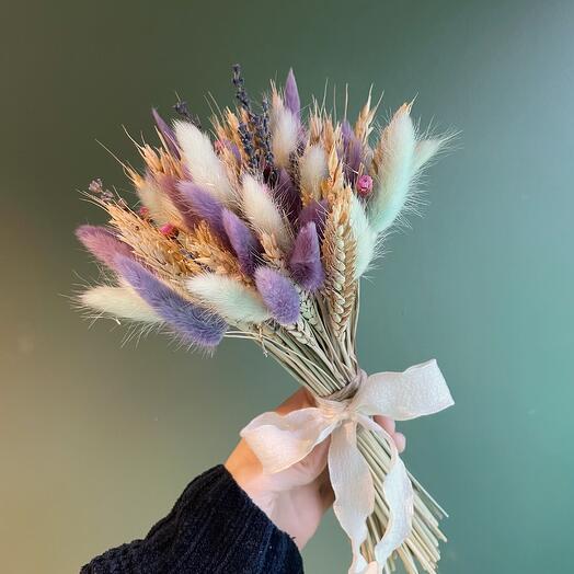 Букет из сухоцветов «Лавандовое поле»