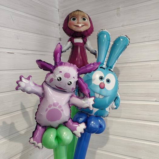 Шар - игрушка мини фигуры 3. Набор шаров