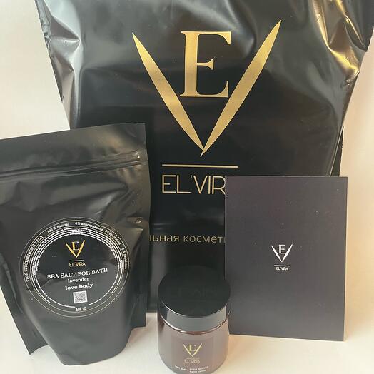 Подарочный набор косметики для тела ELVIRA, подарок женщине, девушке, коллеге, на день рождения, любимой девушке, корпоративный