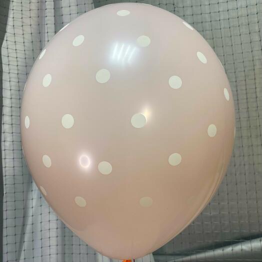 Воздушный шар ГОРОШЕК розовый 14"