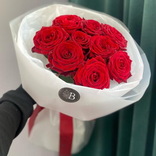 Ramo de 9 rosas rojas
