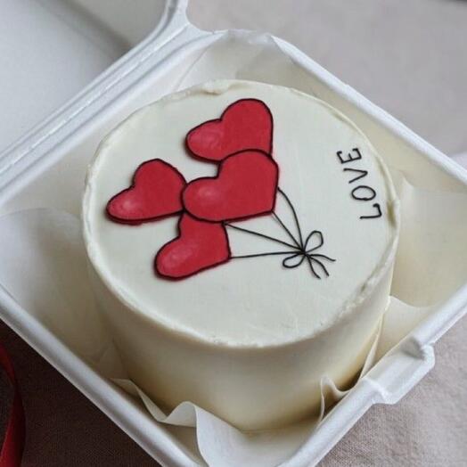 Бенто торт с шариками