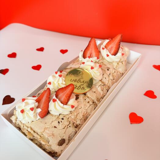 Меренговый рулет в подарок любимой