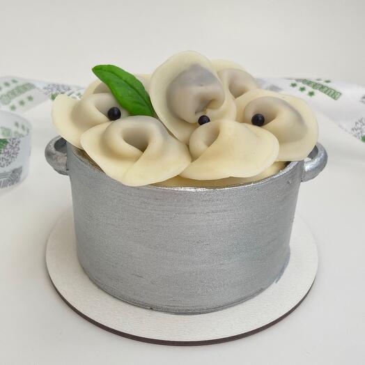 Кастрюлька с пельменями