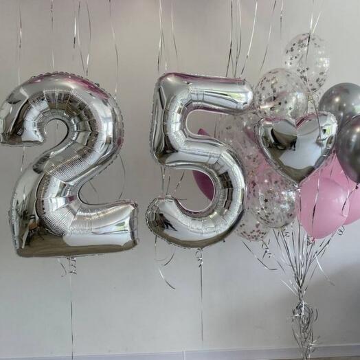 Сет"серебро 25"