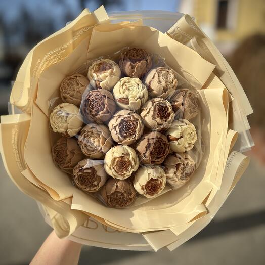 Букет из шоколадных цветов