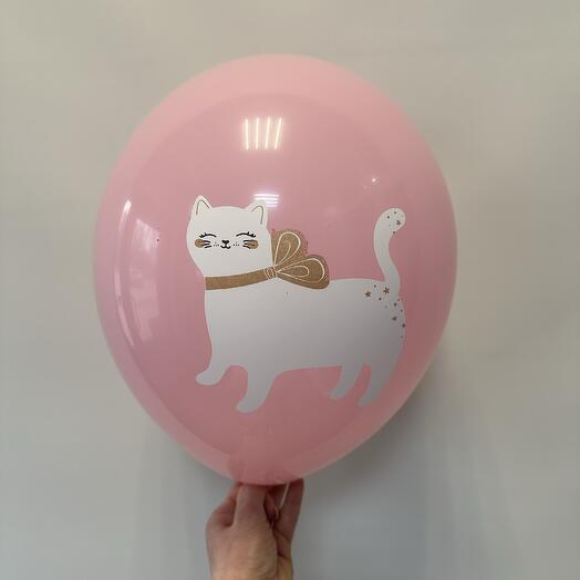 Шар латексный « котик»