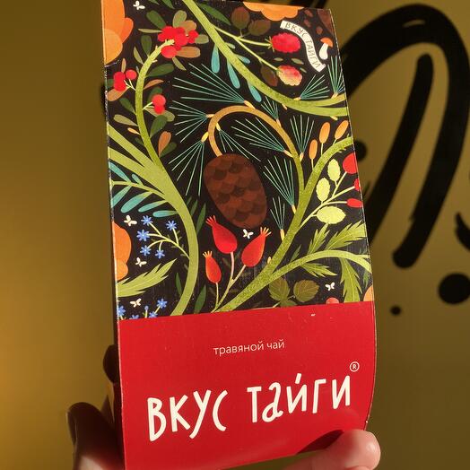Травяной чай с шишками Вкус Тайги