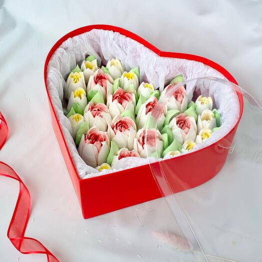 Тюльпаны из зефира для любимой