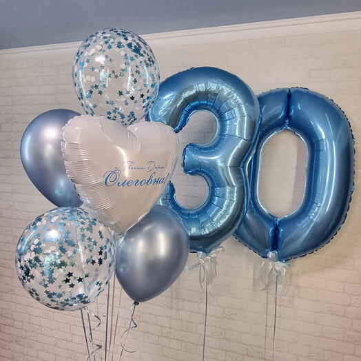 Шары к 30 летию девушки