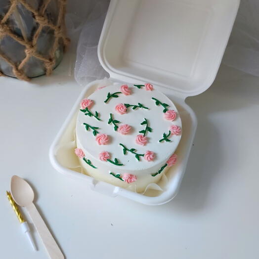 Бенто торт, с цветочками/ подарок
