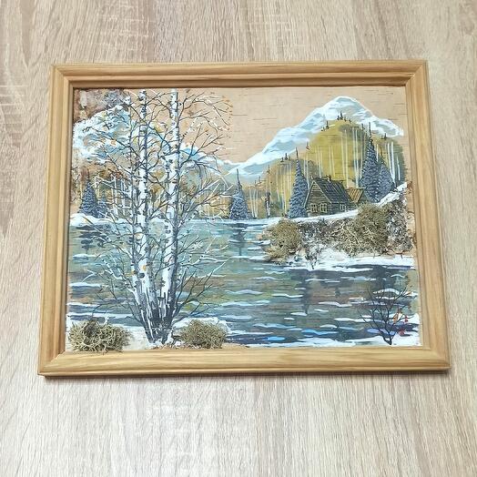 Картина на бересте (27*22)