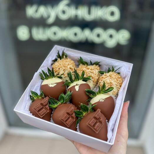 Клубника в шоколаде-kinder 9шт