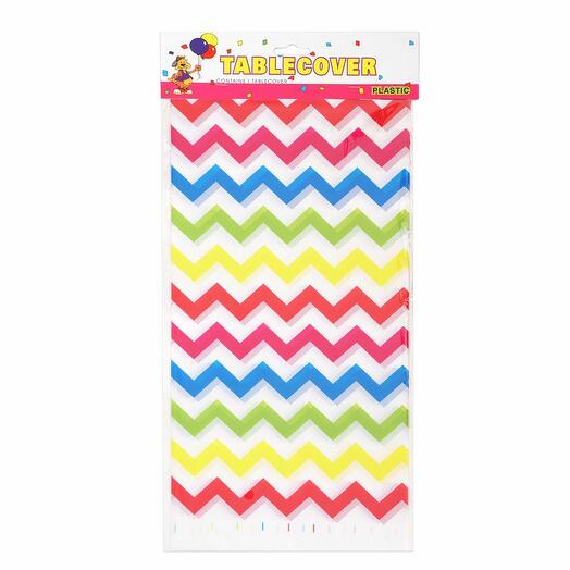Скатерть одноразовая зигзаги