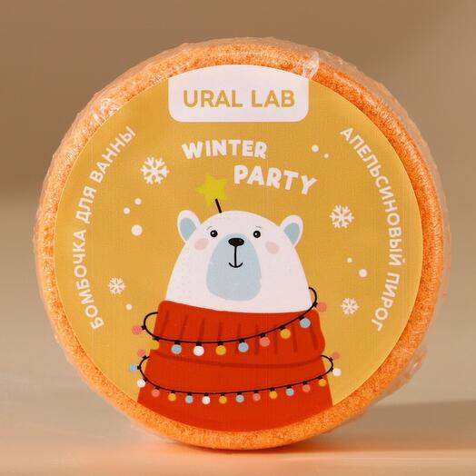 Бомбочка для ванны «Мишка» с ароматом апельсина Ural Lab, 100 гр