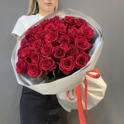 Букет из 25 красных Розочек
