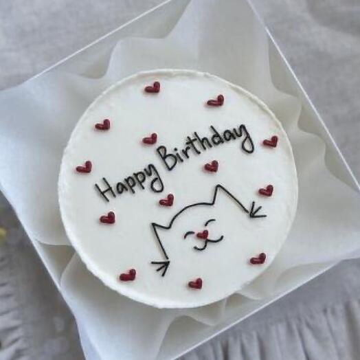 Бенто торт HAPPY BIRTHDAY КОТИК