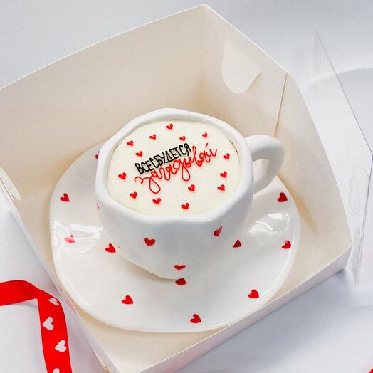 Торт в чашке