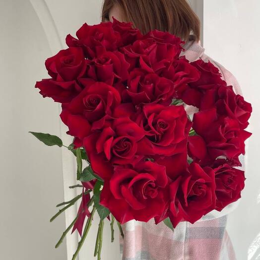 Моно французских бархатных роз PREMIUM  // 15 шт🌹| для той самой
