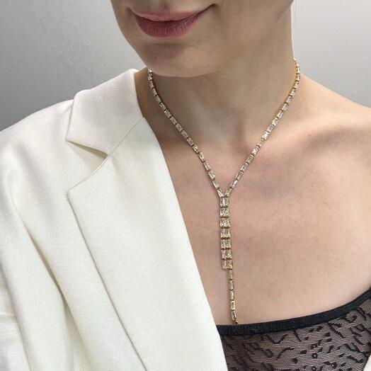 Ожерелье со стразами, украшение вечернее, подарок матери, маме