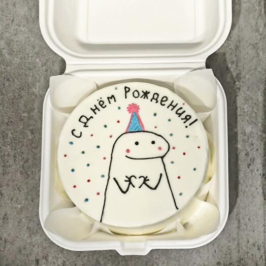 Бенто-торт "С днём рождения🎉" торт на день рождение подруге, другу, девушке, любимой, парню, мужчине, маме, папе