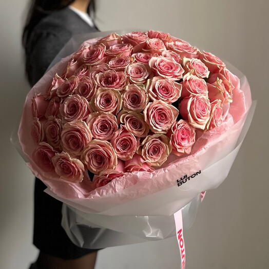Букет "51 роз джералдин"