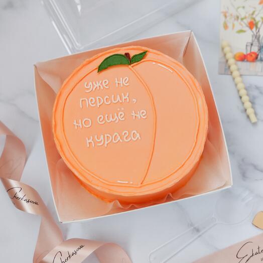Бенто шуточный "Уже не персик"