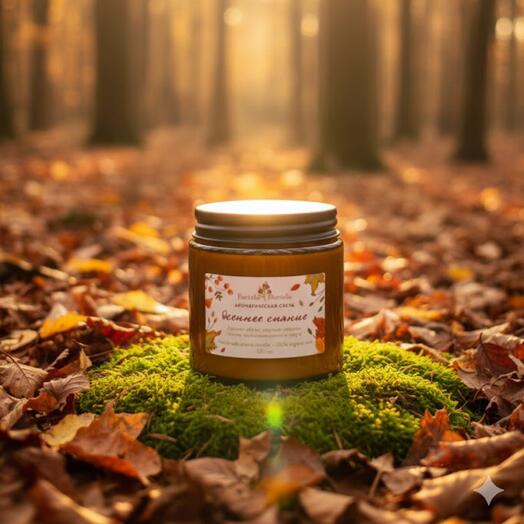 Ароматическая свеча «Осеннее сияние» 120 мл