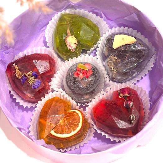 Набор чайных бомбочек в шляпной коробке