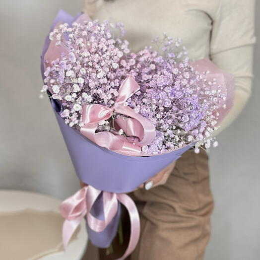 Милые, розовые и сиреневые гипсофилы 💜