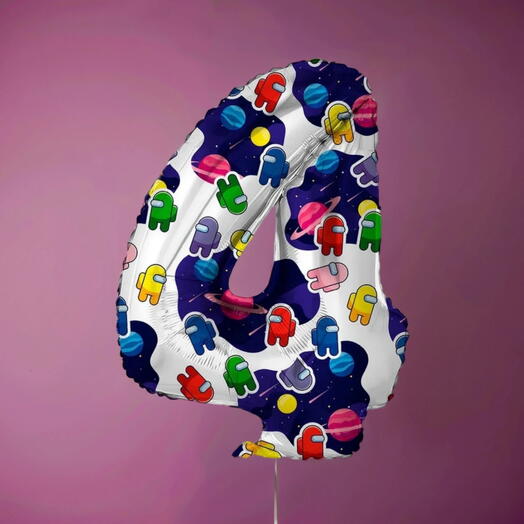 Воздушная цифра «4», космонавтики