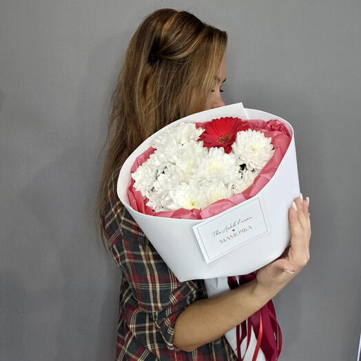 Букет 442 клубника со сливками 🍓