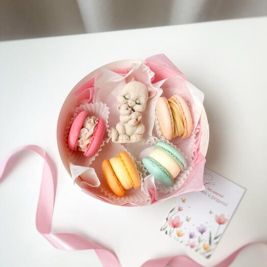 Набор макаронс в подарок маме, бабушке, День мамы