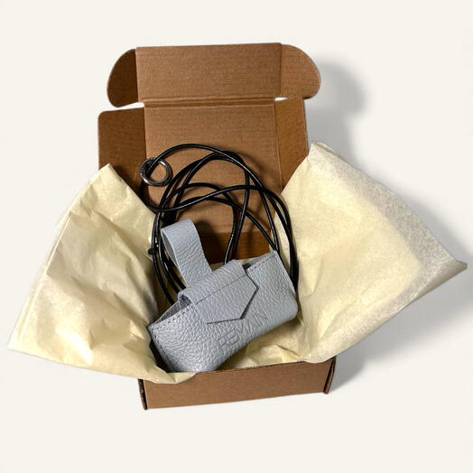 Мини сумка + кожаный шнур + пакеты( один рулон 10шт)